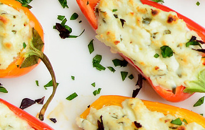 LCHF polnjena paprika s sirom